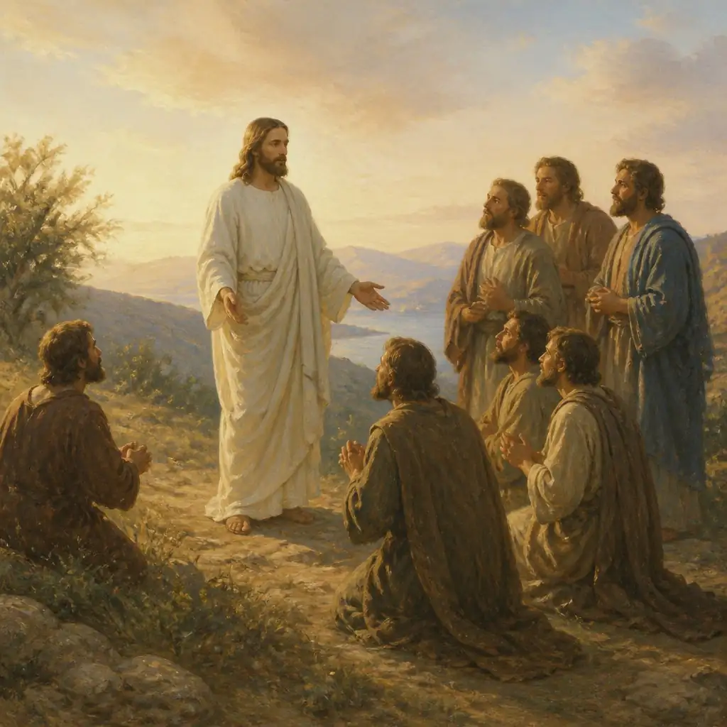 Disciples worshipped Jesus