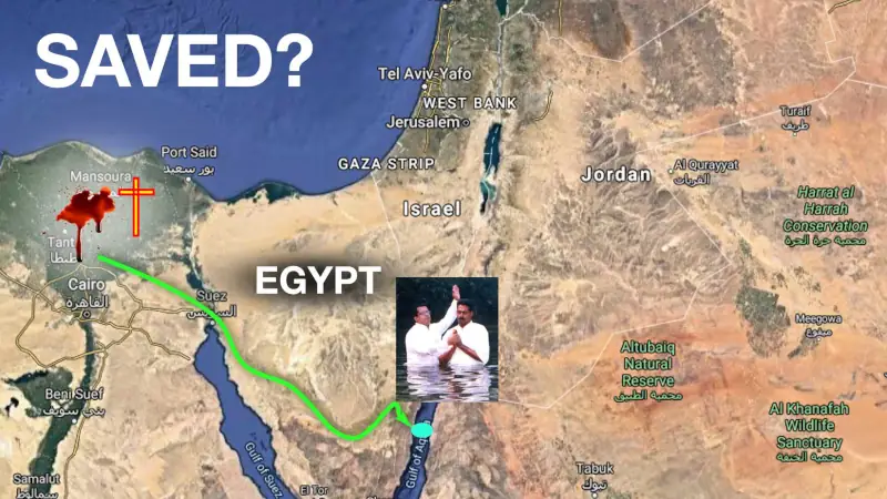the route map of exodus of israel