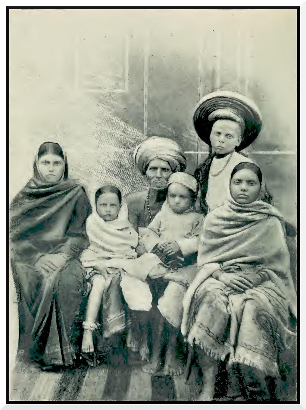 Portrait of Ananta Shastri family