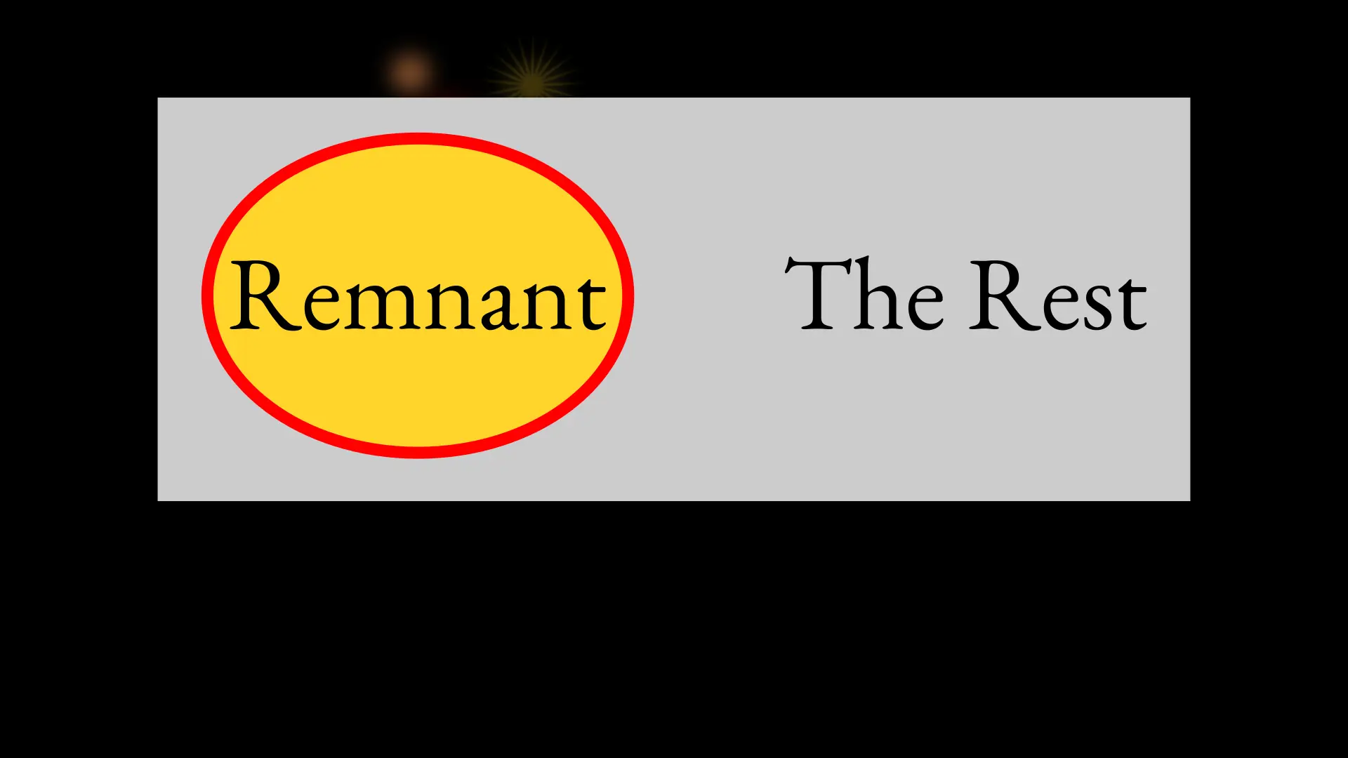Remnant and the rest slide