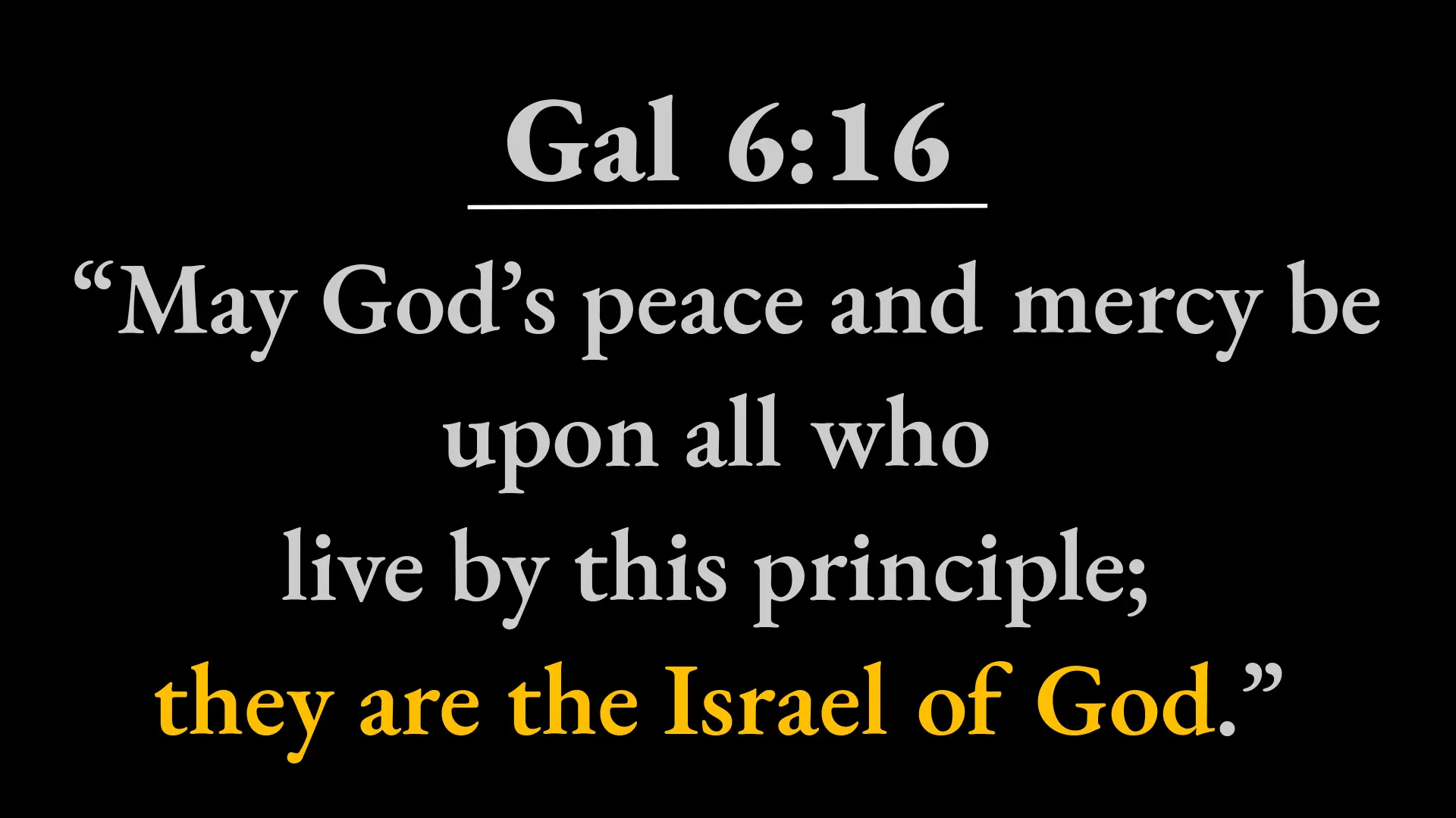 Gal 6:16 slide