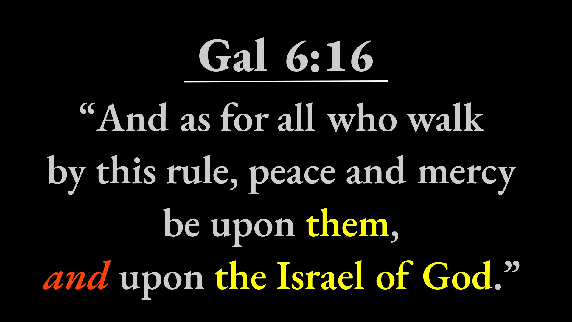 Gal 6:16 slide