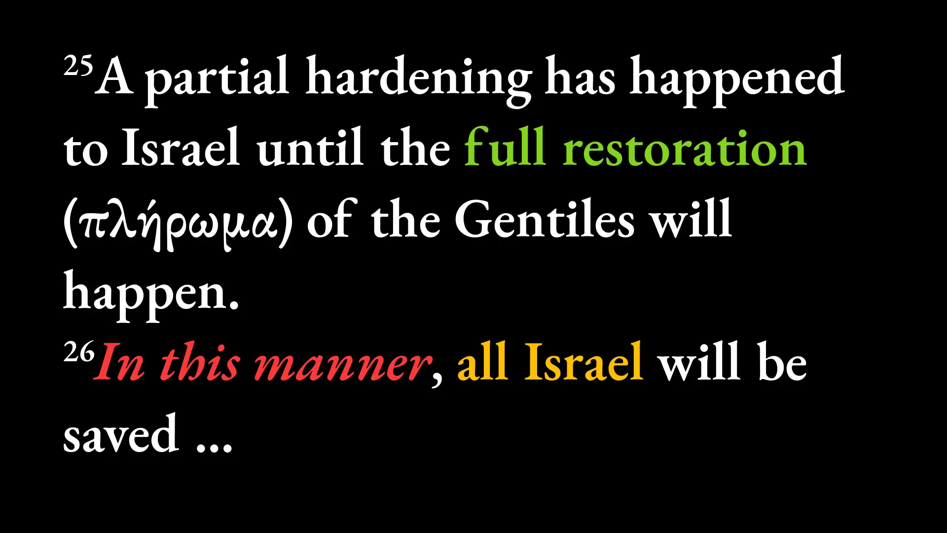even the Israel slide
