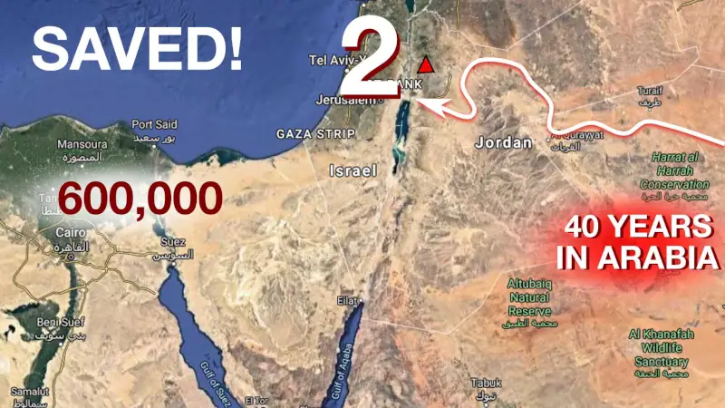 the route map of exodus of israel