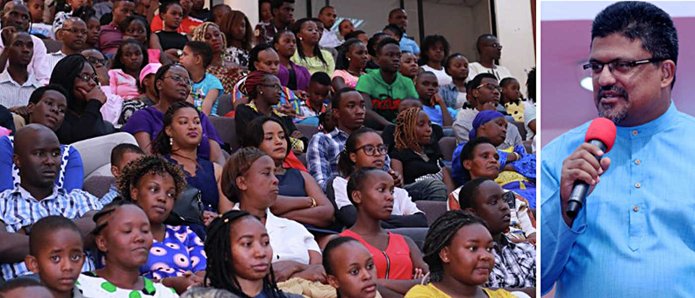 Philip preaching in Nairobi