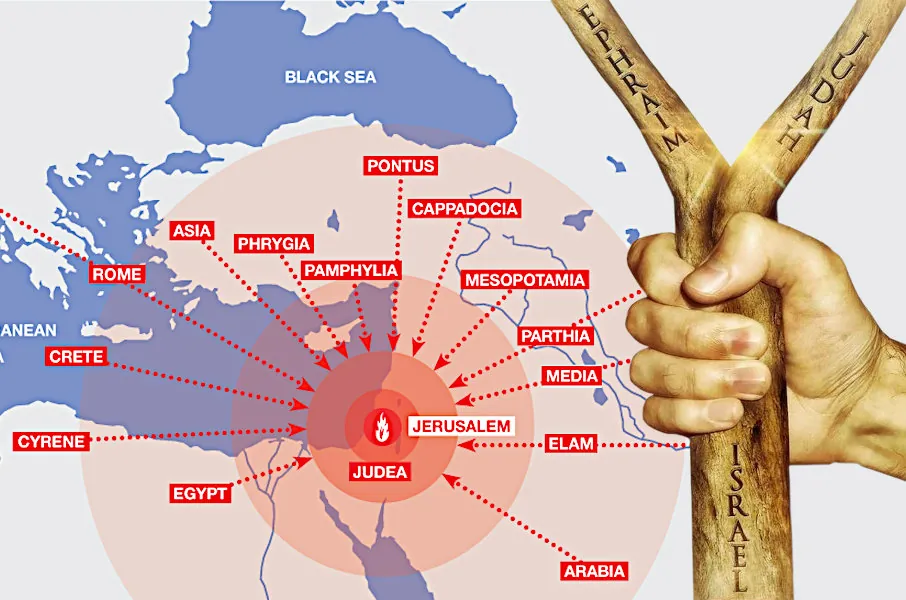 Jews from “all nations” were present in Jerusalem on the day of Pentecost.