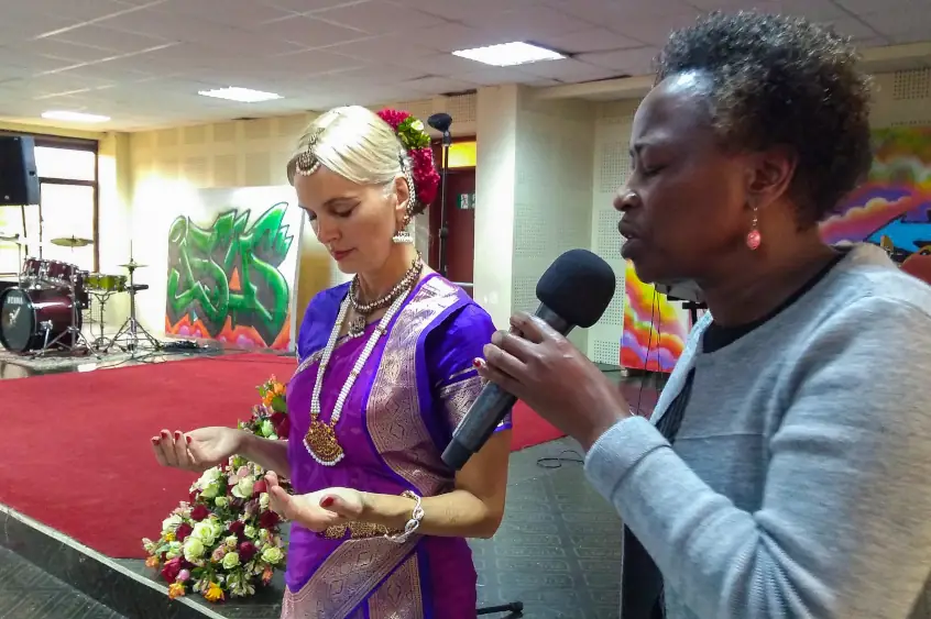 Susannah Harrignton Praying Before a dance performance